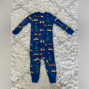 Hanna Andersson Christmas Construction Onesie